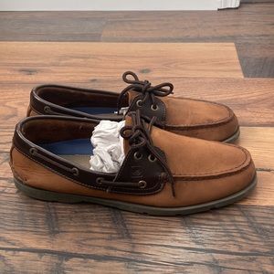Brown Suede Sperrys Mens 10.5